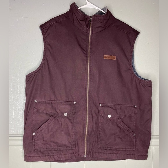 Classic Columbia Cargo Vest Full Zip Field Jacket Cotton Men’s Size XL - Picture 1 of 14